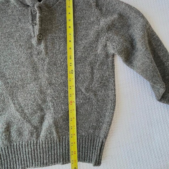 L.L. Bean Charcoal Button-Up Sweater - Picture 4 of 8